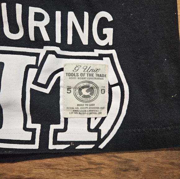 Vintage G-Unit T-Shirt 3XL Black Heavyweight Tools of the Trade Hip Hop Y2K - Picture 7 of 10